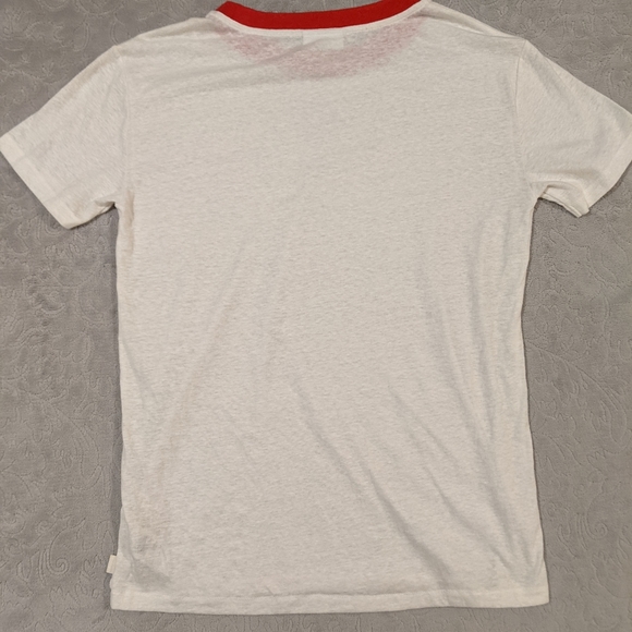 NWOT - Small - Aritzia - TNA - Scoop Neck T-Shirt with Red Collar - Picture 4 of 10